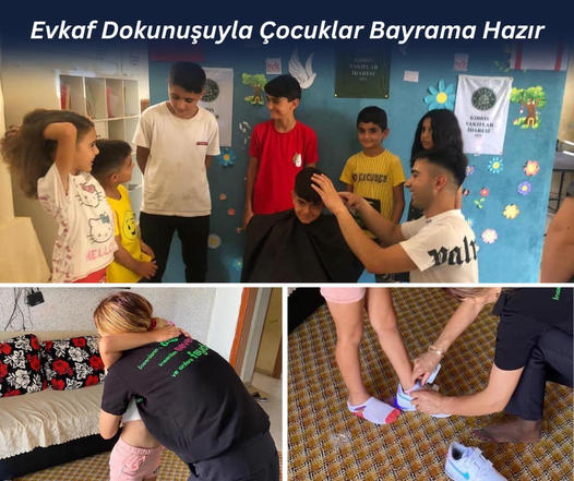 Evkaf Dokunuşuyla Çocuklar Bayrama Hazır