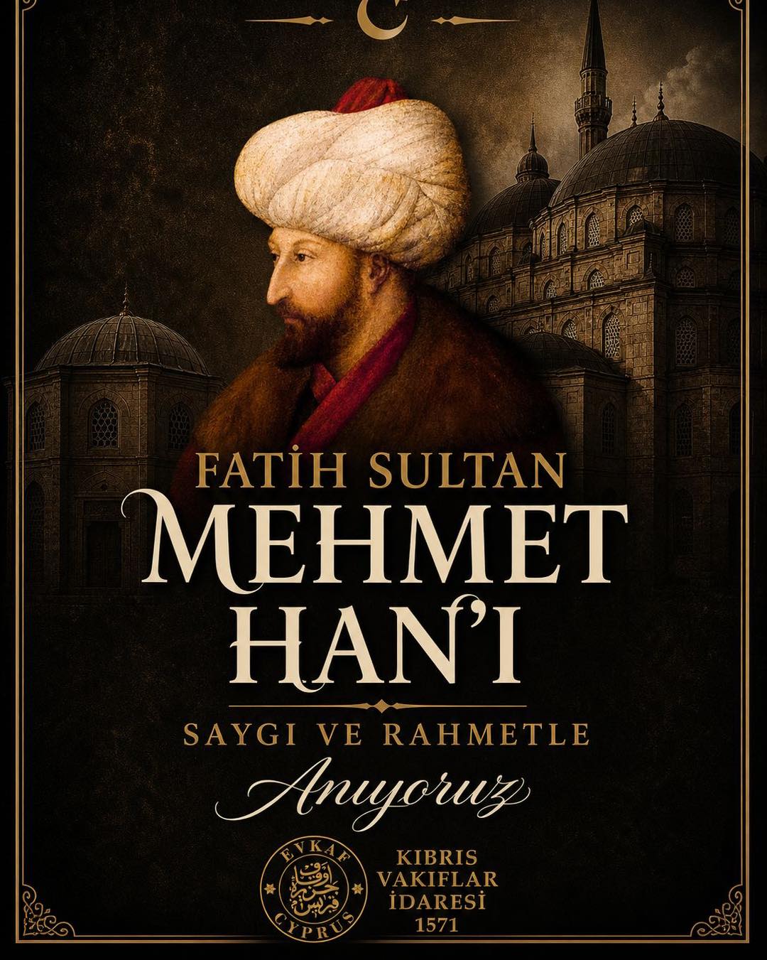 Tarihe yön veren büyük devlet adamı ve eşsiz bir komutan olan Fatih Sultan Mehmet Han’ı, vefatının yıl dönümünde rahmet, minnet ve saygıyla anıyoruz.
