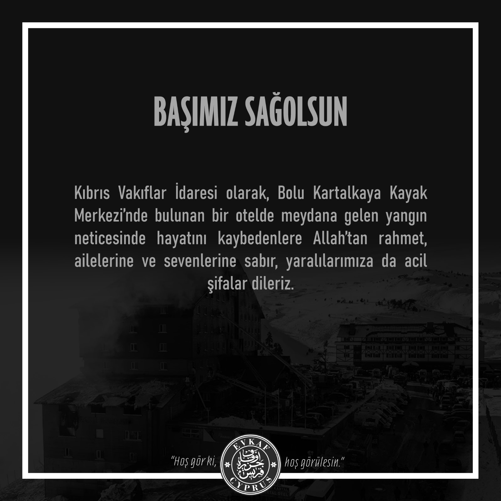 Bolu Kartalkaya Kayak Merkezi’nde Hayatını Kaybeden Vatandaşlarımıza Allah'tan Rahmet Diliyoruz.