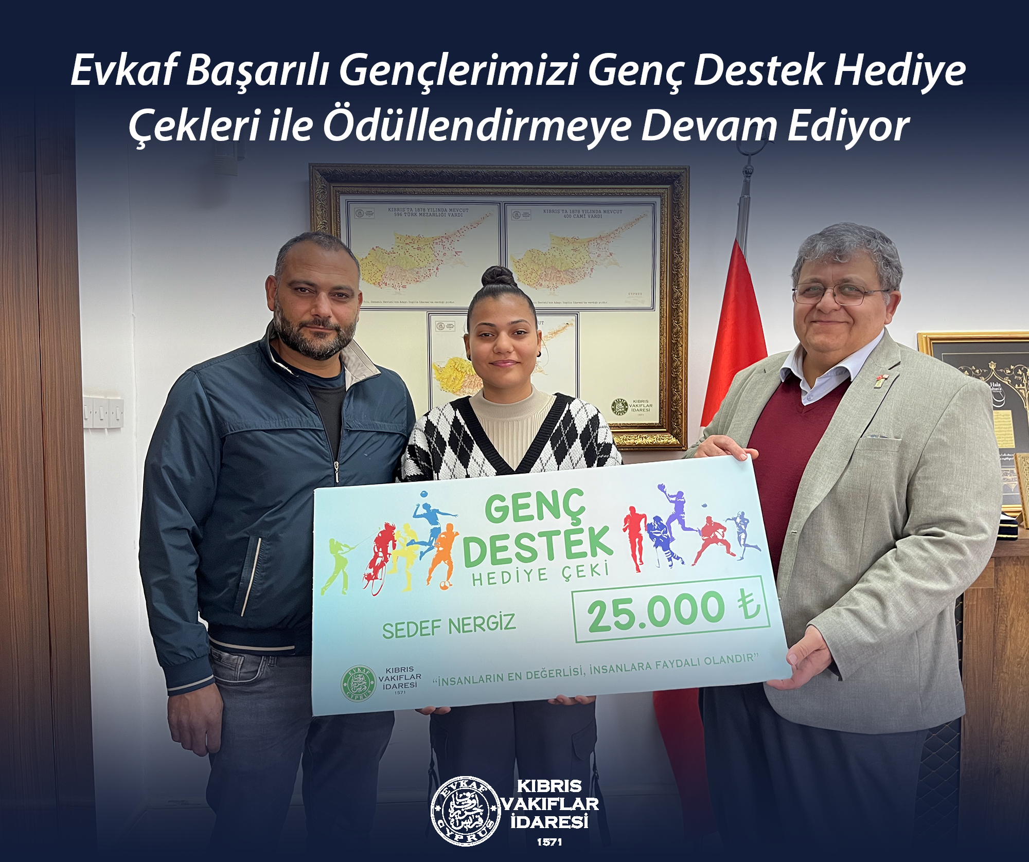 Evkaf Başarılı Gençlerimizi Genç Destek Hediye Çekleri ile Ödüllendirmeye Devam Ediyor