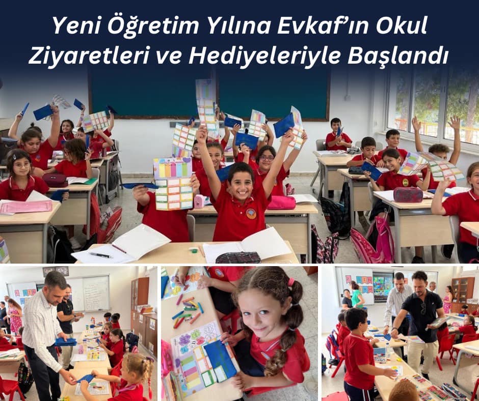 Yeni Öğretim Yılına Evkaf’ın Okul Ziyaretleri ve Hediyeleriyle Başlandı