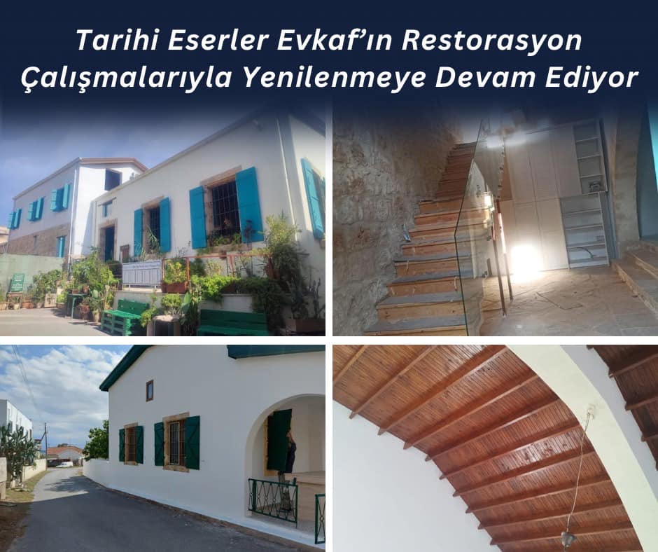 Tarihi Eserler Evkaf’ın Restorasyon Çalışmalarıyla Yenilenmeye Devam Ediyor