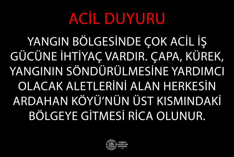 ACİL DUYURU
