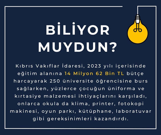 2023 Yılında Evkaf'ın Eğitim Harcamaları