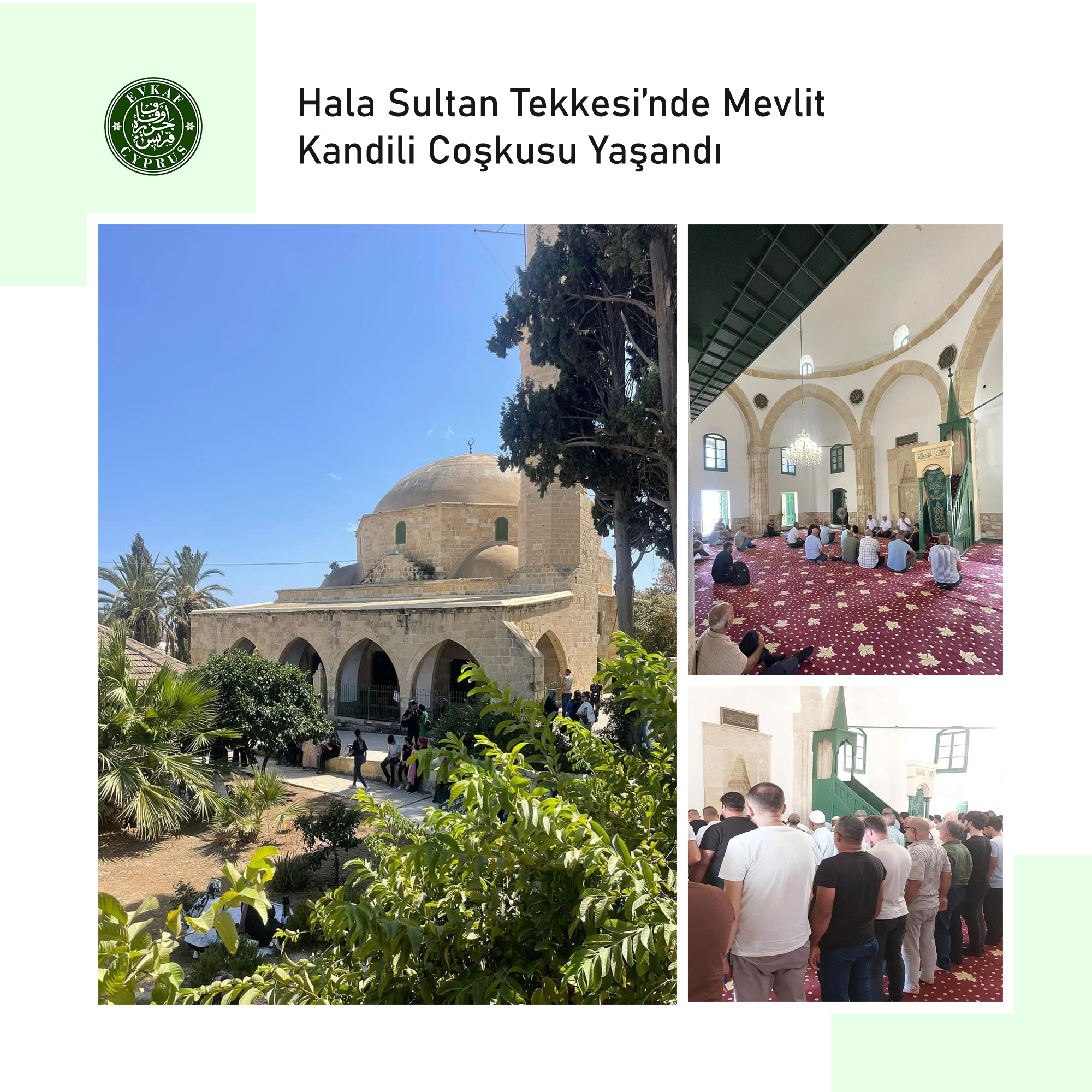 Hala Sultan Tekkesi'nde Mevlit Kandili Coşkusu Yaşandı
