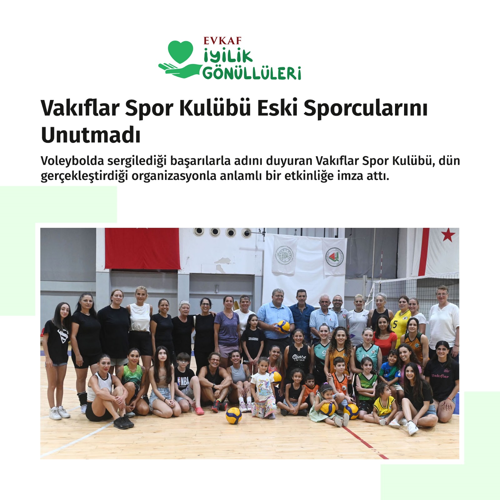Vakıflar Spor Kulübü Eski Sporcularını Unutmadı