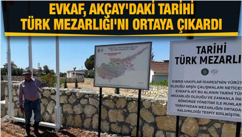 EVKAF tarafından 300 yıllık Tarihi Türk Mezarlığı'nın yeri tespit edildi