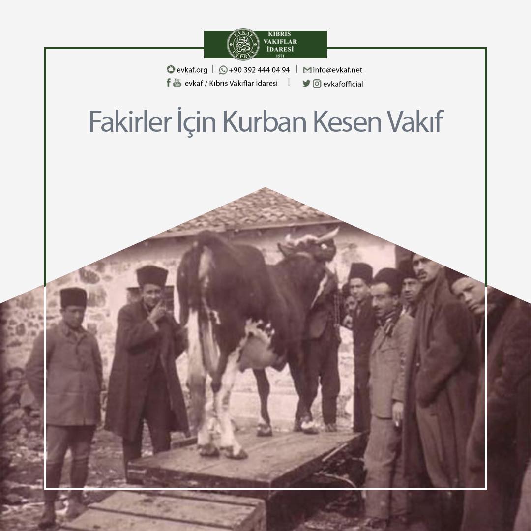 Fakirler İçin Kurban Kesen Vakıf.