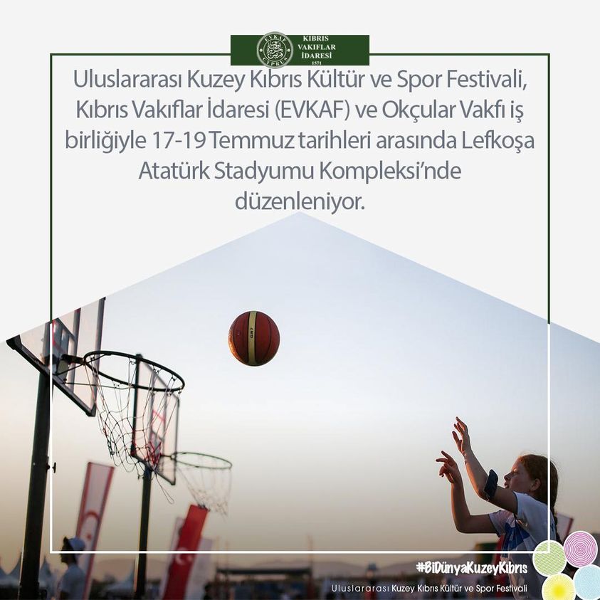 Kuzey Kıbrıs Kültür ve Spor Festivali, Lefkoşa Atatürk Stadyumu Kompleksi’nde düzenleniyor.
