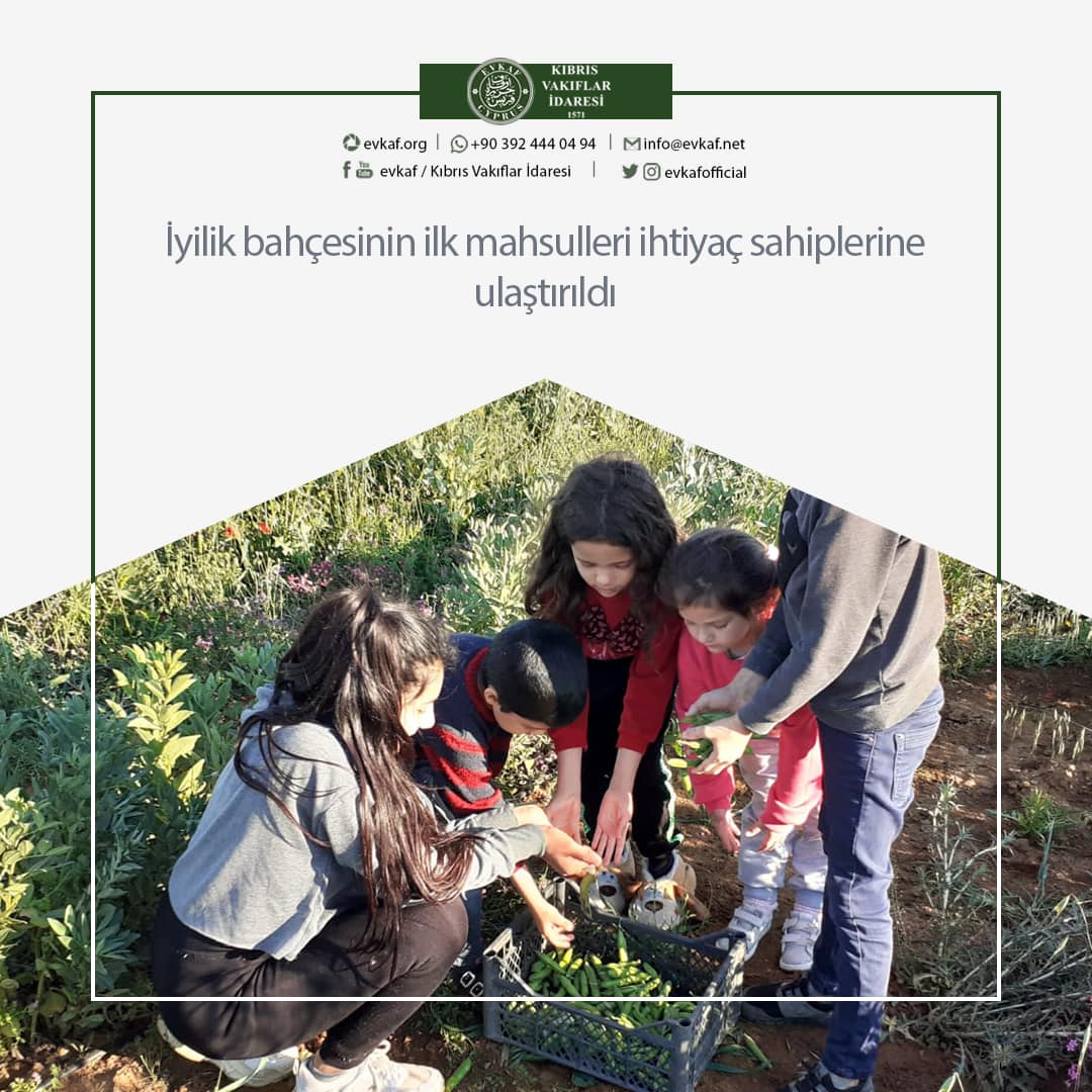 İyilik bahçesinin ilk mahsulleri ihtiyaç sahiplerine dağıtıldı.