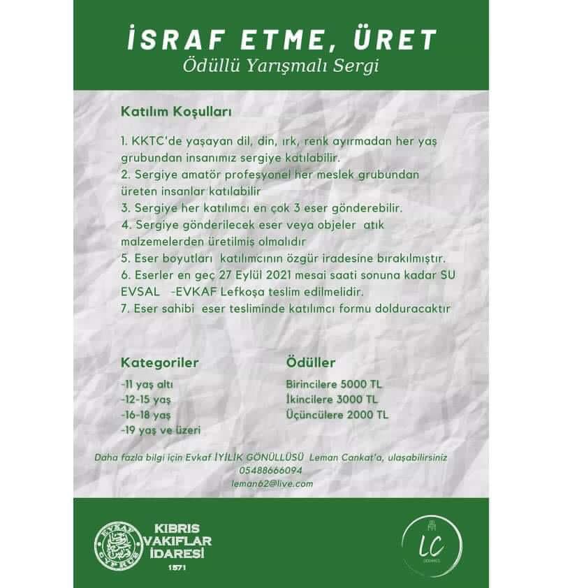 İsraf Etme Üret.