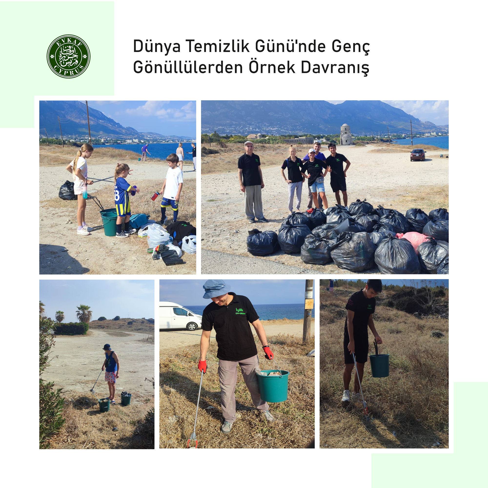 Dünya Temizlik Günü'nde Genç Gönüllülerden Örnek Davranış