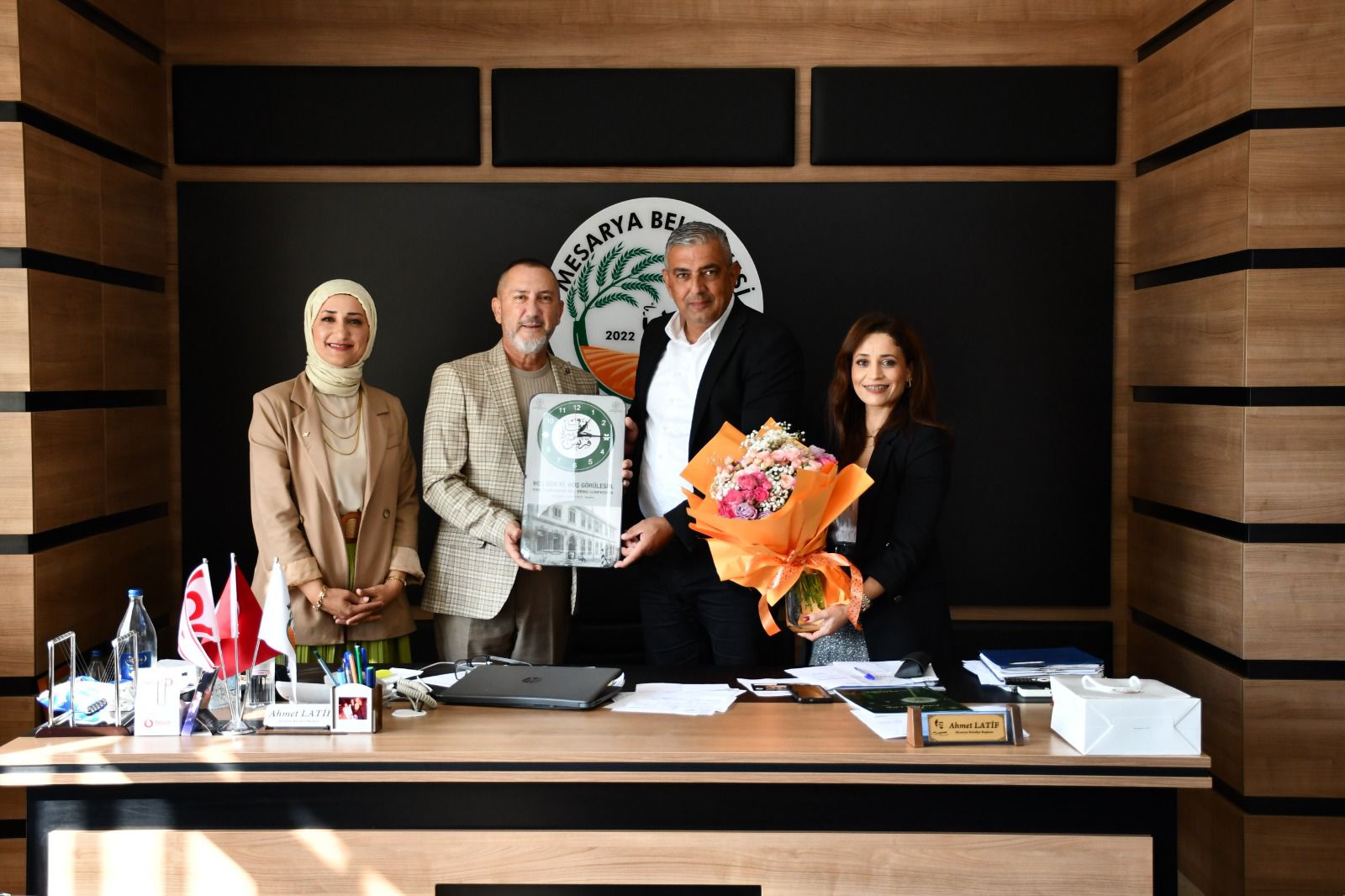 Kıbrıs Vakıflar İdaresi İyilik Gönüllüleri Ekibinden Mesarya Belediyesi’ne Nezaket Ziyareti