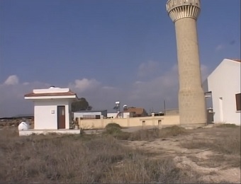Historical Taşpınar Mosque, which was restored by the Cyprus Foundations Administration