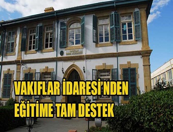 2 5 Million TL Contribution to education from Cyprus Foundations Administration this year.
