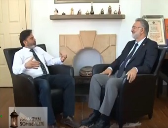 Nazım Topcan and Ramadan Special Program Guest Kvi General Manager Prof. Dr. Ibrahim Benter