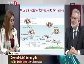 prof. Dr. Ibrahim Benter's statements about the Coronavirus are on Turkish TV.
