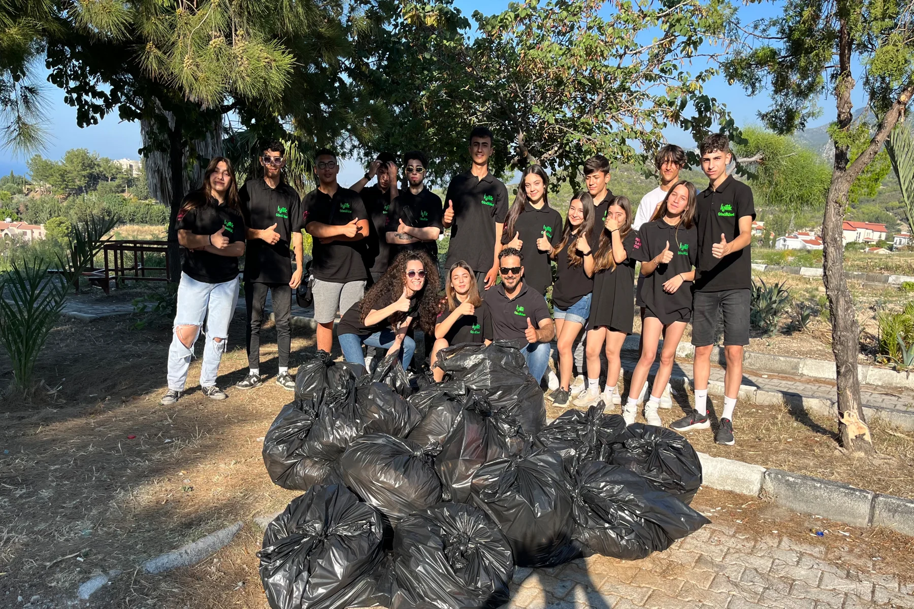 Evkaf Goodness Volunteers Team at an environmental clean-up event