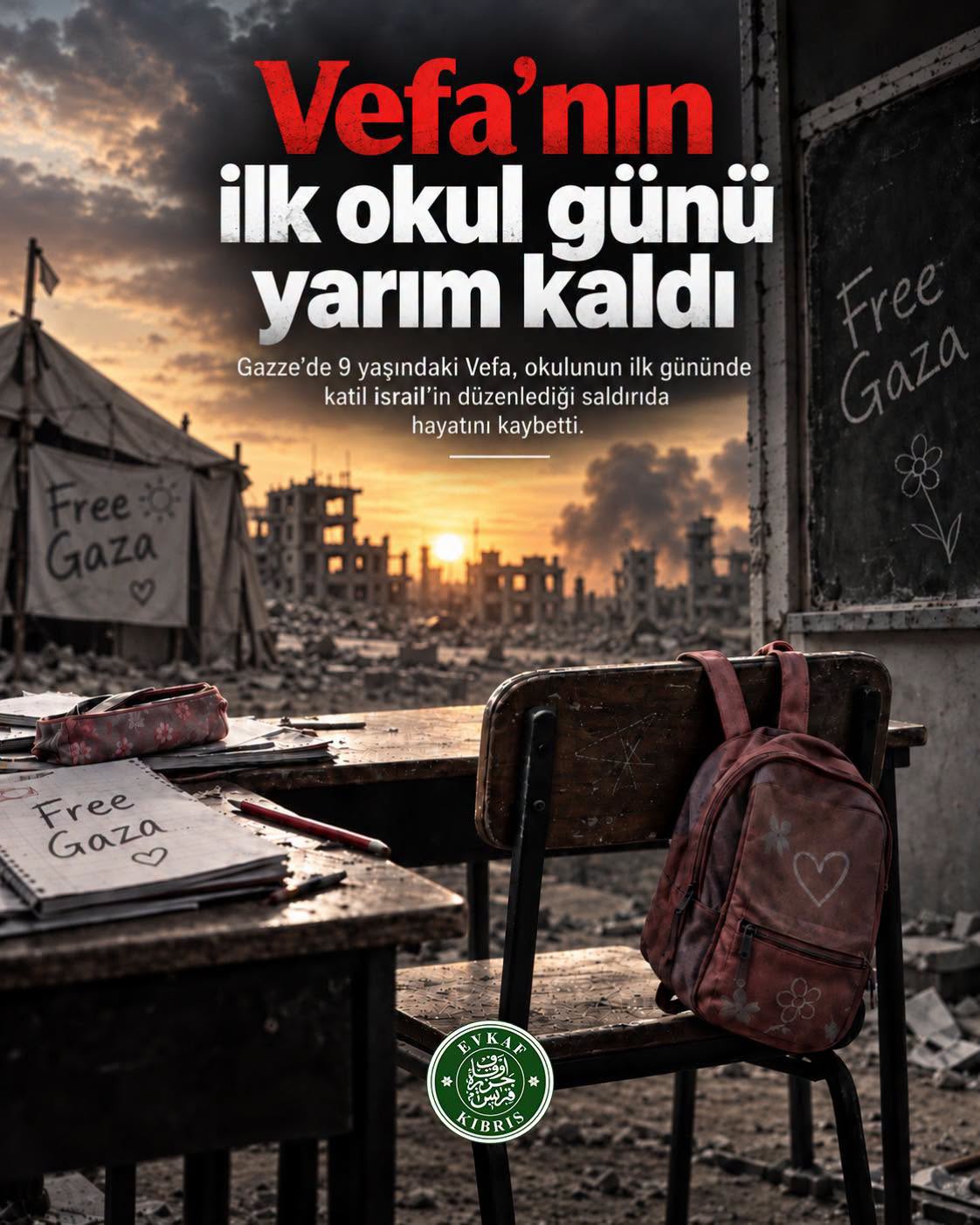  Bir çocuğun hayali, okulun ilk gününde yarım kaldı.