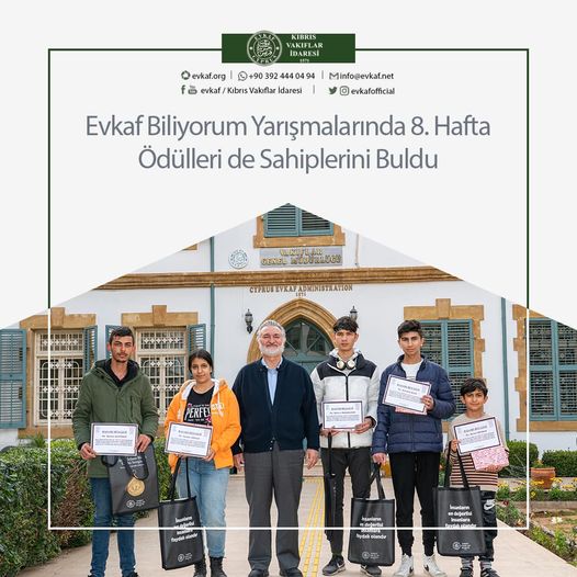 8th Week Awards in Evkaf I Know Contests Found Their Owners