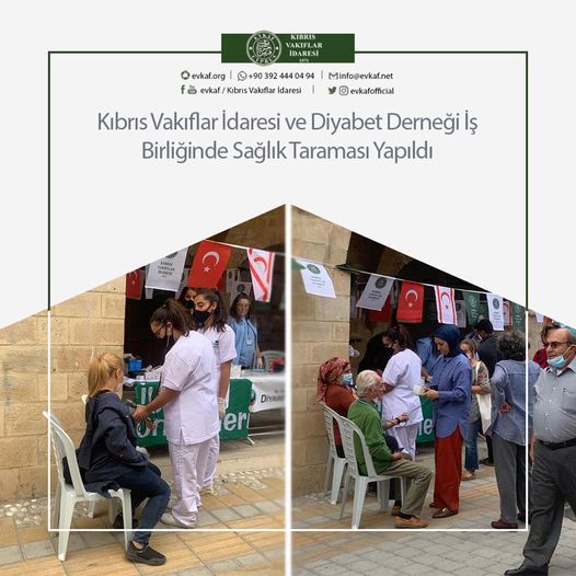 Health Screening was carried out in cooperation with Cyprus Foundations Administration and Diabetes Association.