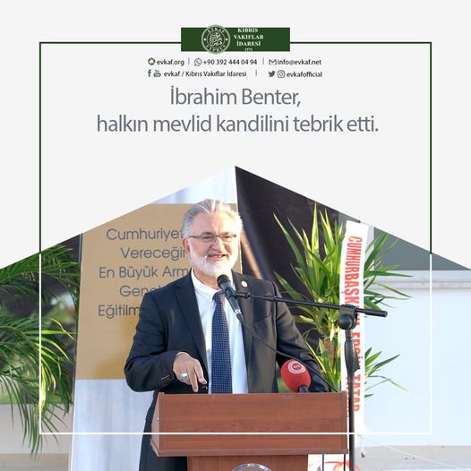 İbrahim Benter congratulated the people’s mawlid candle.