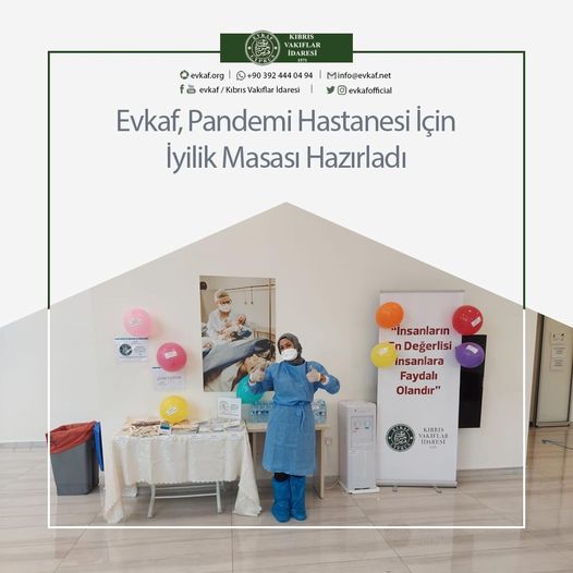Evkaf Prepared a Kindness Table for the Pandemic Hospital.