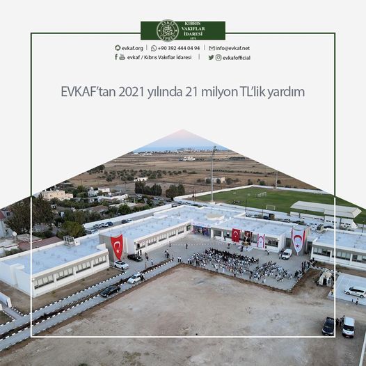 21 million TL aid from EVKAF in 2021.