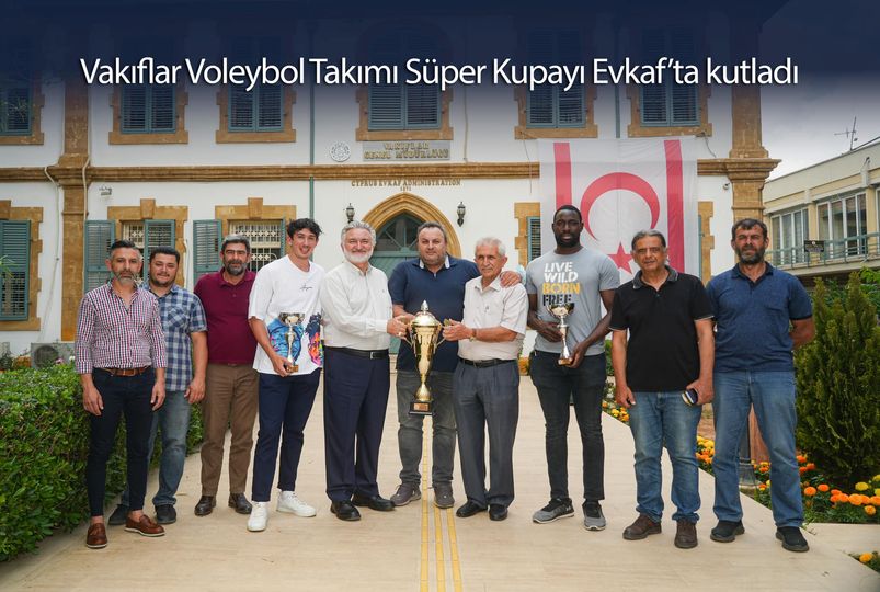 Vakıflar Volleyball Team celebrated the Super Cup at Evkaf